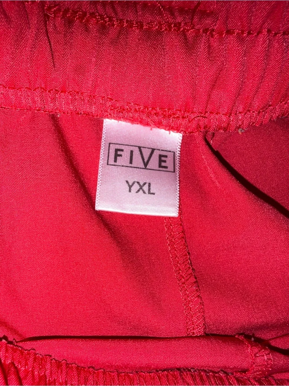 FIVE Dancewear Shorts Size Youth X-Large Pink/Red Color